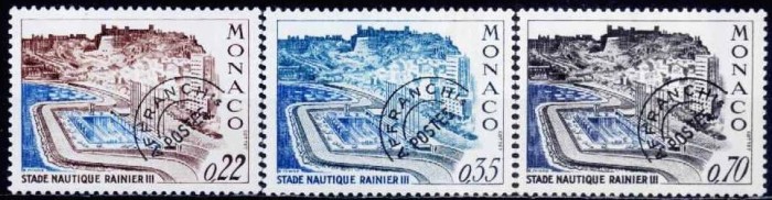 Monaco 1971 - Preobliterate cat.nr.27-9 neuzat,perfecta stare