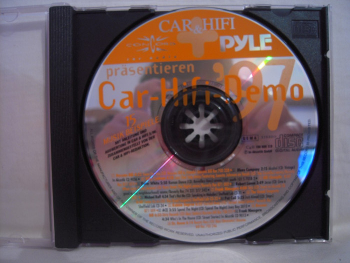 CD audio Car Hi-Fi Demo-97, fără coperțI