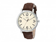 Ceas Timex Originals Classic Round Leather Strap Watch | 100% originali, import SUA, 10 zile lucratoare foto