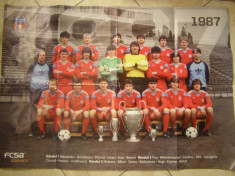 Poster Steaua Bucuresti (1987) / fotbal foto