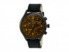 Ceas Timex Intelligent Quartz Fly Back Chronograph Amber Leather Strap Watch | 100% originali, import SUA, 10 zile lucratoare foto