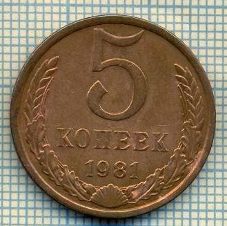 5564 MONEDA - RUSIA(URSS) - 5 KOPEKS -ANUL 1981 -starea care se vede foto