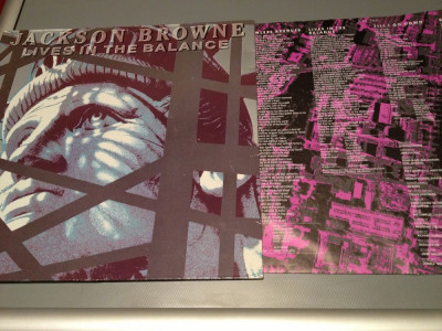 JACKSON BROWNE - LIVE IN THE BALANCE(1986/ ELEKTRA REC/ RFG ) - VINIL/Impecabil foto