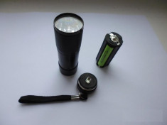 Lanterna uv 9 led-uri Lanterna cerneala invizibila marker lanterna ultravioleta foto