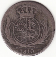 Regatul Wuttemberg - 6 Kreuzer 1810 - Argint foto