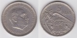 !!! SPANIA - 5 PESETAS 1957 (1967) - KM 786 - XF // FRANCO