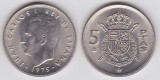 !!! SPANIA - 5 PESETAS 1975 (1976) - KM 807 - AUNC