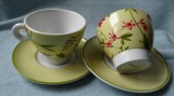 Set 2 cesti ceai/cafea portelan - Luminarec Franta