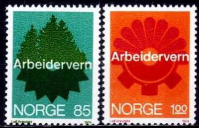 Norvegia 1974 - cat.nr.641-2 neuzat,perfecta stare foto