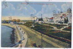 2580 - CONSTANTA, Bulevardul - old postcard - used - 1918