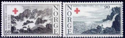Norvegia 1965 - cat.nr.484-5 neuzat,perfecta stare foto