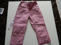 Pantaloni, blugi fetite, 3-4 ani, 92-104 cm, cu talie inalta, moderni, tip pana foto