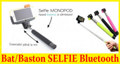 Monopod selfie / Stick Bluetooth, Wireless / Bat foto selfie / Baston selfie foto