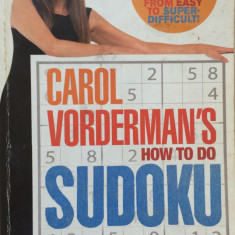 HOW TO DO SUDOKU - Carol Vorderman