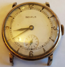 Ceas aur 14K BENRUS Elvetia functional foto