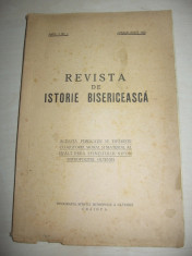 REVISTA DE ISTORIE BISERICEASCA, ANUL 1, NR. 1//1943 foto