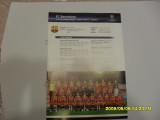 Brosura prezentare F.C. Barcelona in Champ. L. in editia 2010-2011