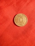 *Moneda 10 Ore 1958 Suedia , argint , cal. f. buna