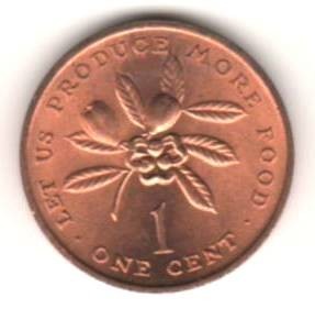 SV * Jamaica ONE CENT 1971 * FAO * UNC