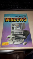 Carte Manual - Initiere in Windows - Florica Moldoveanu 1990 Teora Calculatoare foto