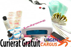 KIT UNGHII FALSE BASIC, set manichiura gel UV, Nail Art foto