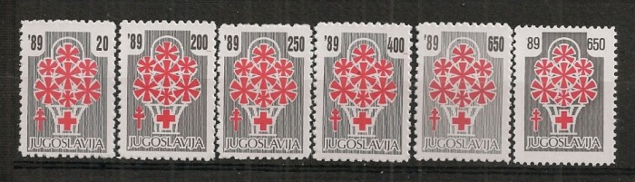 Iugoslavia.1989 Crucea Rosie SI.873 Iugoslavia.1989 Crucea Rosie SI.873