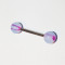 Piercing barbell pt. spranceana buze buric etc. - INOX + PLASTIC - model 2