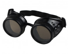 Ochelari STEAMPUNK / Mad Max / Scuter / Motor / Protectie / Sudura - Black foto