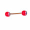 Piercing barbell pt. spranceana buze buric etc. - INOX + PLASTIC - model 6