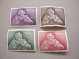 Portugalia 1957 personalitati arta sculptura MI 856-859 MH w01