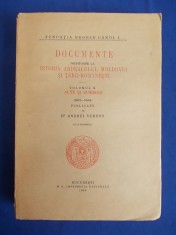 ANDREI VERESS - DOCUMENTE PRIVITOARE LA ISTORIA ARDEALULUI,MOLDOVEI * VOL.X-1938 foto