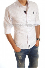 Camasa POLO RALPH LAUREN alba - camasa barbati - camasa slim fit - cod 4376 foto