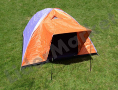Cort camping pentru 4 persoane cu veranda 205x205x135 cm foto