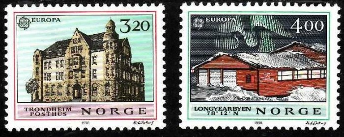 C3322 - Norvegia 1990 - cat.nr.1005-6 neuzat,perfecta stare