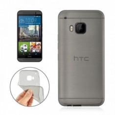 Husa soft silicon fumurie transparenta HTC ONE M9 + cablu date foto