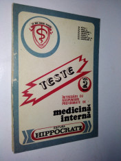 Teste - medicina interna - 1991 foto