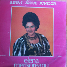 ELENA MERISOREANU Asta-i jocul junilor disc vinyl lp muzica populara folclor VG+