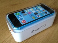 iphone 5c 8gb blue sigilat la cutie pachet complet cu gar 12luni 1199ron foto