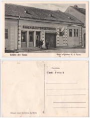 Teaca (Bistrita) - Banca Ajutorul S.A. ilustrata ca.1920 foto