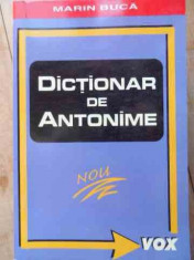 Dictionar De Antonime - Marin Buca ,526381 foto