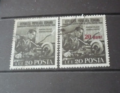 Romania 1950/1952 ? LUPTA PENTRU PACE, CU si FARA supratipar N159 foto