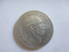 5 MARK 1876 WILHELM KAISER - PREUSSEN MONEDA ARGINT foto