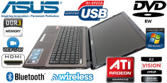 LAPTOP ASUS 1.65GHZ 6 GB 500 GB 7470M 1GB DVD-RW WI-FI GARANTIE 6 LUNI foto