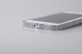 Bumper metal cristale argintiu silver Iphone 6 4,7&quot; + folie ecran