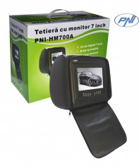 Resigilat - Tetiera 7 inch PNI HM700A-B negru cu fermoar foto