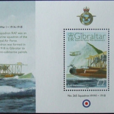 GIBRALTAR 2008 - ANIVERSARE AIR FORCE, 1 S/S, NEOBLITERATA - GB 023