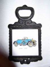 TIRBUSON VINTAGE DIN FIER SI PORTELAN AUDI 1920 ORIGINAL! foto