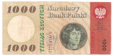 POLONIA 1000 ZLOTYCH ZLOTI 1965 F