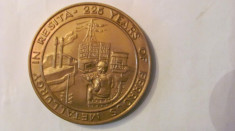 MMM - Medalie Romania &amp;quot;Resita 225 ani de Metalurgie 1771 - 1996&amp;quot; bronz foto