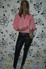 Pantaloni Bershka imitatie piele foto